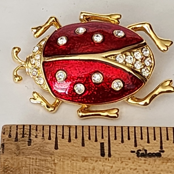 Enamel Insect Pin Brooch - Picture 4 of 4